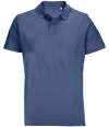04502 Pulse SOL'S Unisex Pulse Twin Piqué Polo Shirt Denim colour image